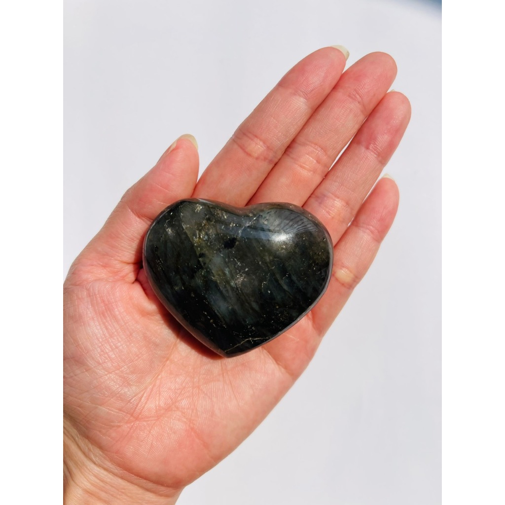 Đá xà cừ heart 5.9cm - 92 grams trang trí nhà cửa phong thủy reiki tarot - Purify & Cleanse