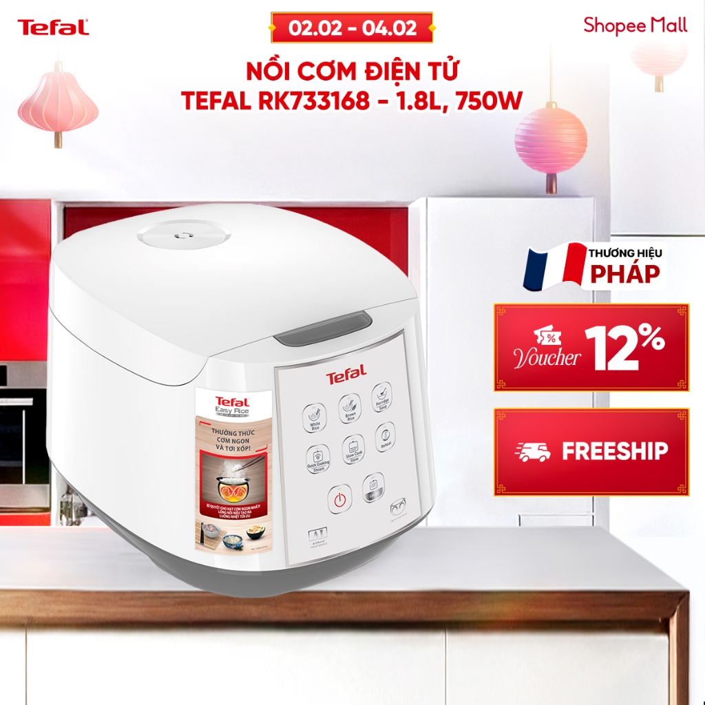 Nồi cơm điện tử Tefal RK733168 - 1.8L, 750W