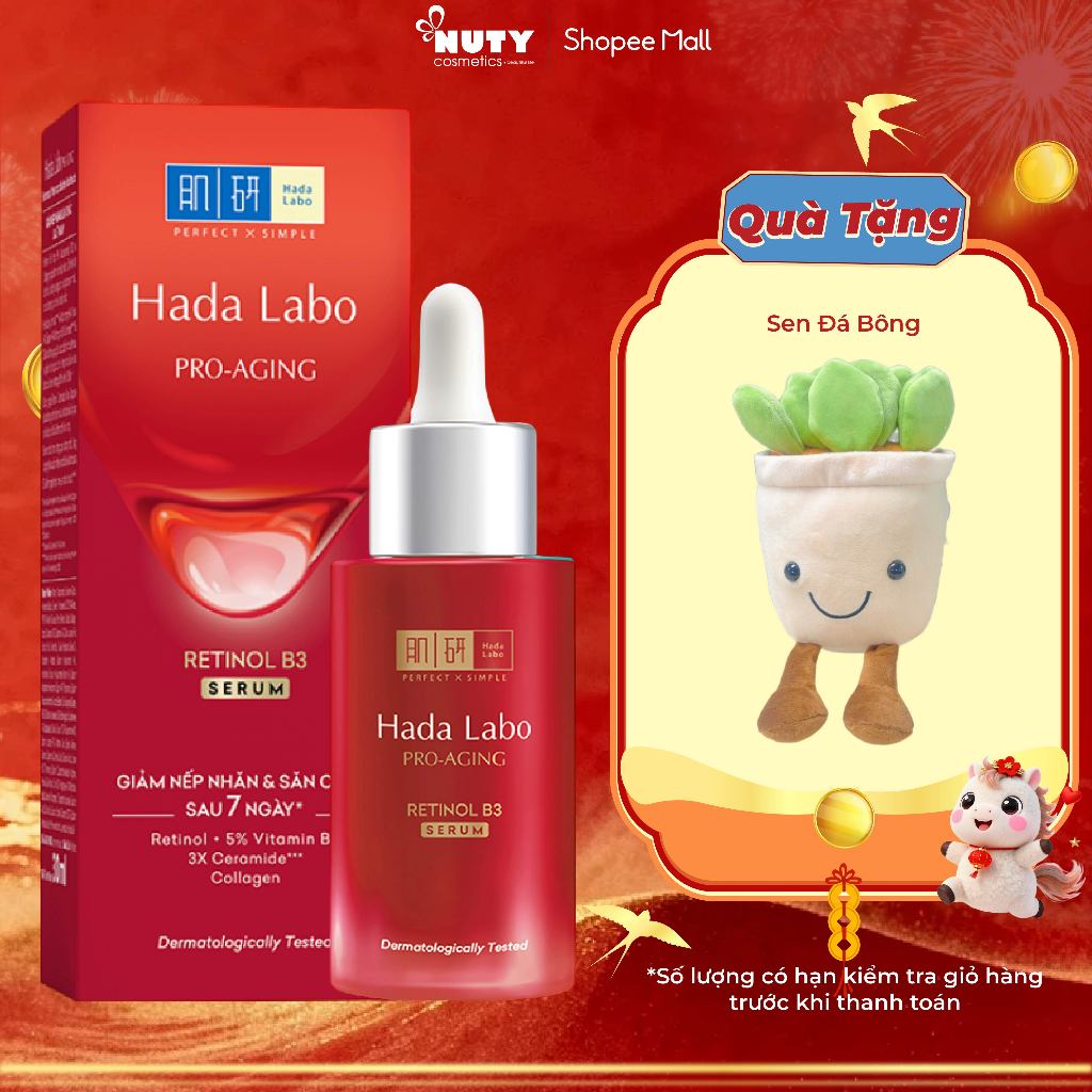 Serum Hada Labo Retinol B3 Ngừa Lão Hóa Pro-Aging Retinol B3 Serum (30ml)
