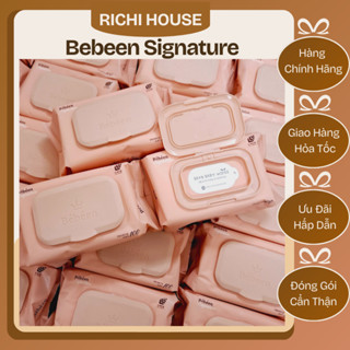 [MẪU MỚI] Thùng 10 Gói  Khăn Giấy Ướt Bebeen Hồng 100 Tờ 4 Lớp - Không Mùi Không Hóa Chất An Toàn Cho Trẻ Em
