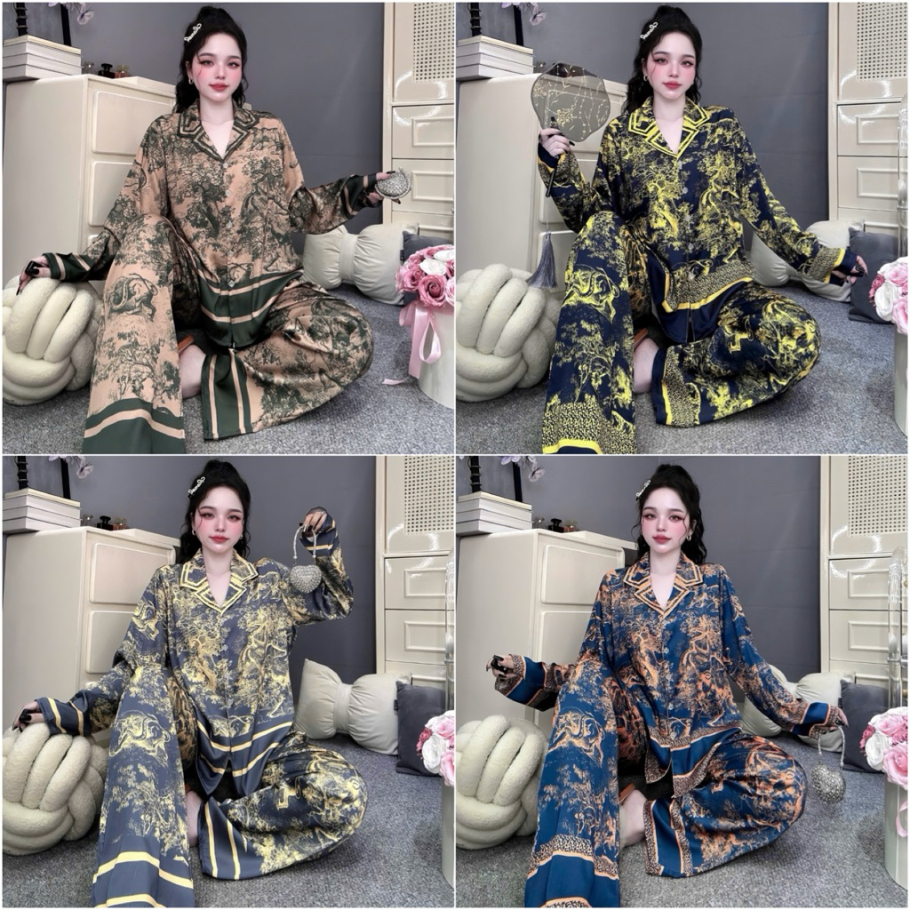 (Bigsize 50-100kg) Đồ bộ Lụa Cao Cấp - Hàng chuẩn size