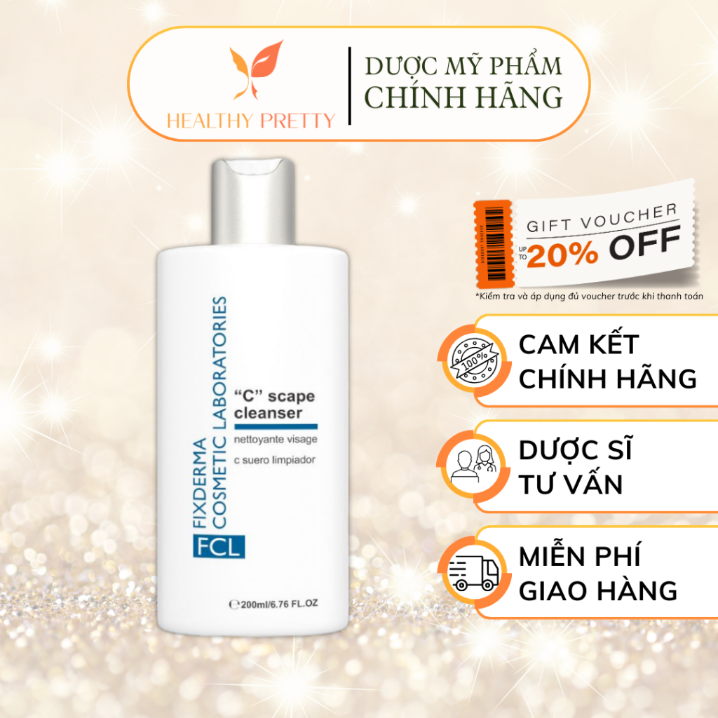 [FIXDERMA] Sữa Rửa Mặt Chống Oxy Hóa - FCL “C” Scape Cleanser 200ml