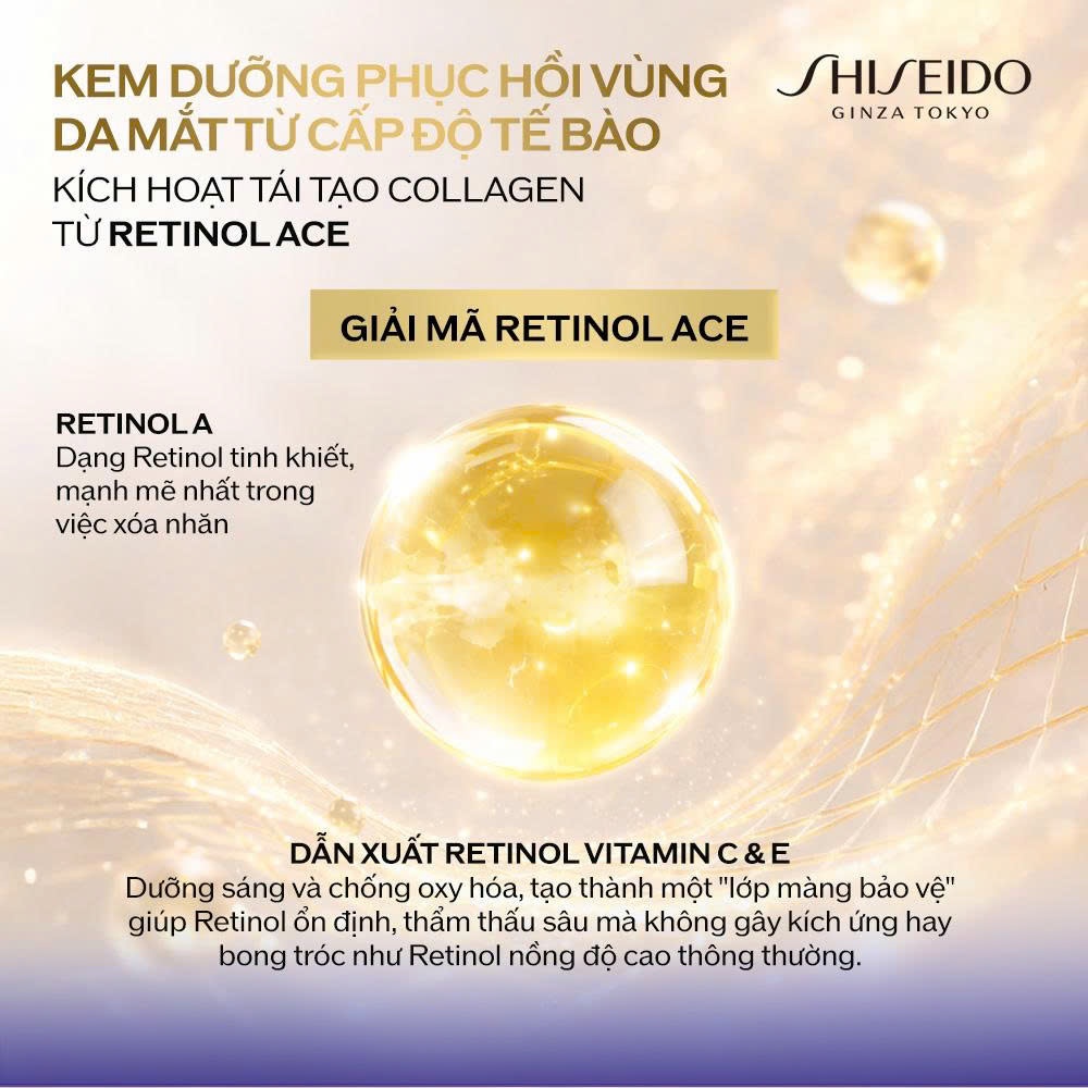 Kem dưỡng mắt cao cấp giúp nâng cơ và săn chắc Shiseido Vital Perfection Uplifting and Firming Advanced Eye Cream 15ml | BigBuy360 - bigbuy360.vn