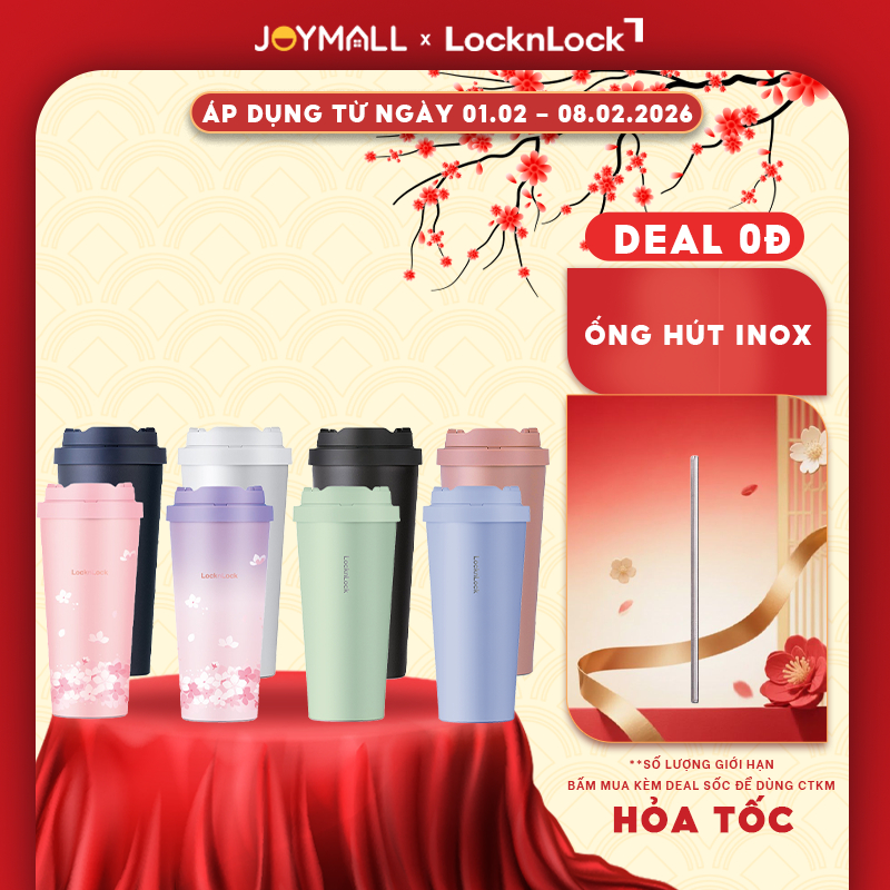 Ly giữ nhiệt LocknLock LHC3249 550ml, LHC3271 400ml, Hàng chính hãng, thép không gỉ 316L - JoyMall