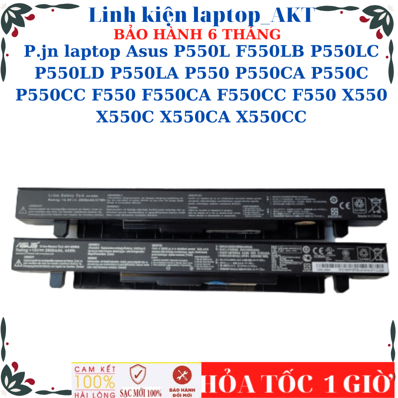 Sạc Pin Asus X550 X550C X550CA X550CC P550L F550LB P550LC P550LD P550LA P550 P550CA P550C P550CC F55