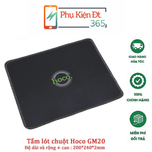 🖱 Tấm Lót Chuột Hoco GM20 - Chống Trơn Trượt, Êm Ái & Bền Bỉ 🖱