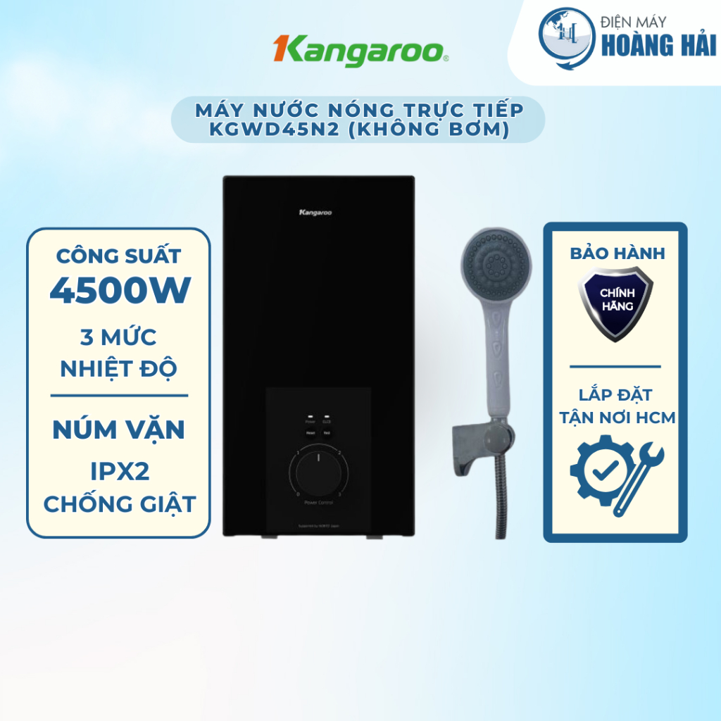 KGWD45N2 | Máy nước nóng trực tiếp Kangaroo KGWD45N2 - Chính Hãng