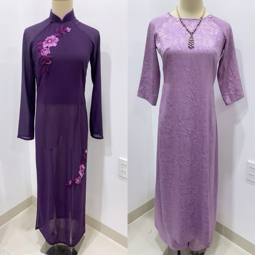Thanh lý pass áo dài 2hand áo dài tím