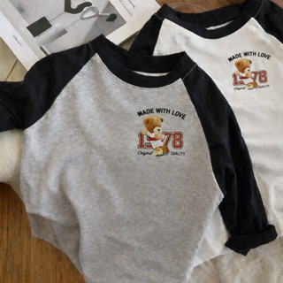 áo tay dài laglang chất cotton 100% in hình logo nhiều logo đáng yêu cho bé-áo dài tay thu đông(size 8-34kg)