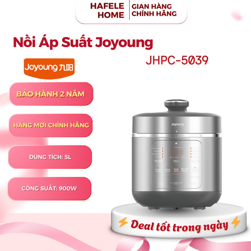 Nồi Cơm Áp Suất Joyoung JHPC-5039 – Công Suất 900W Mạnh Mẽ – Điều Khiển Nút Cơ – EEH