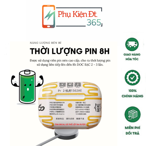 [PRO 2] TAI NGHE HỔ VẰN LOUDA 1562AE / 1562F | XUYÊN ÂM - CHỐNG ỒN ANC 45DB - CẢM ỨNG - HỘP SẠC CHUẨ
