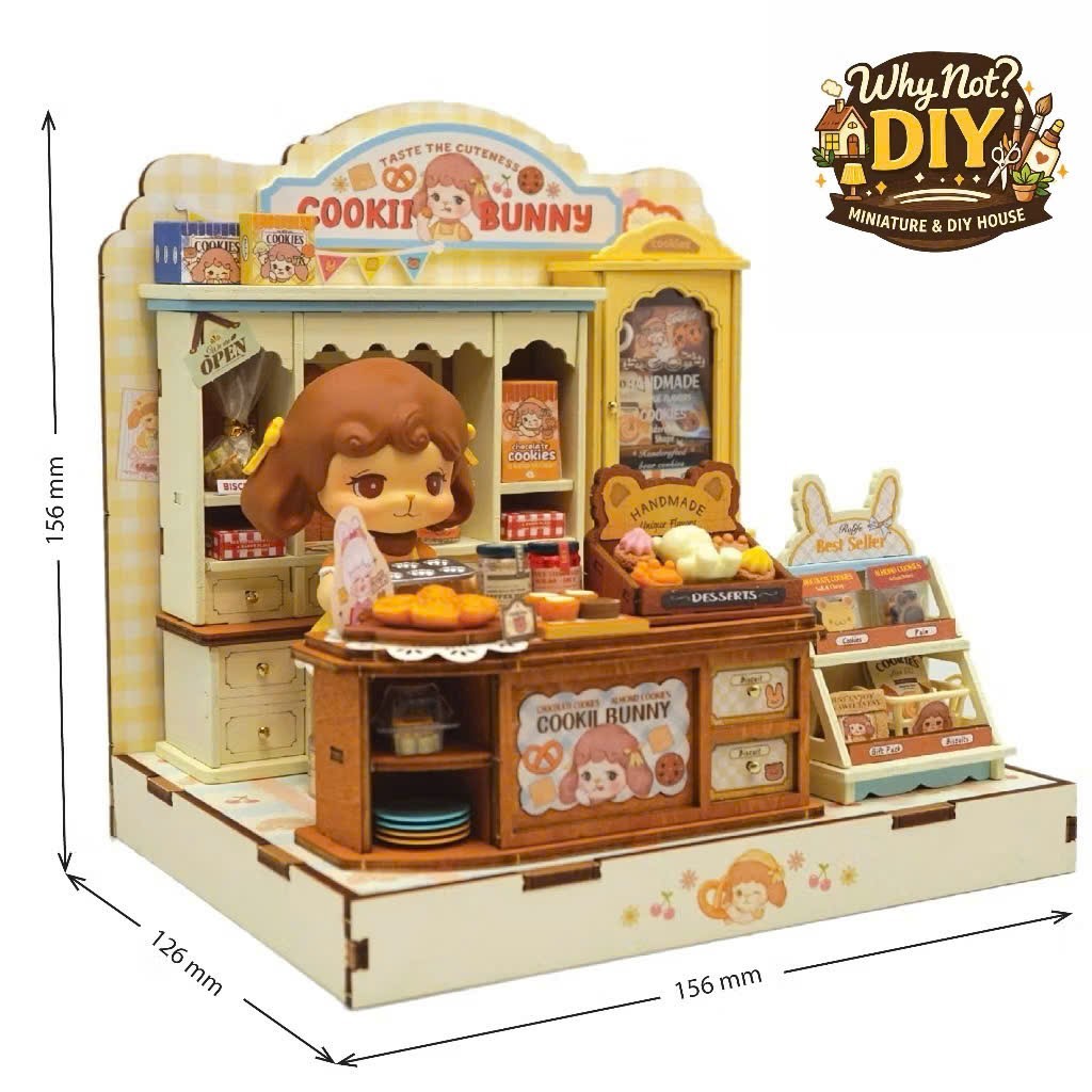 Nhà Gỗ DIY Rolife – Cookii Bunny’s Cookie Shop (DG177)