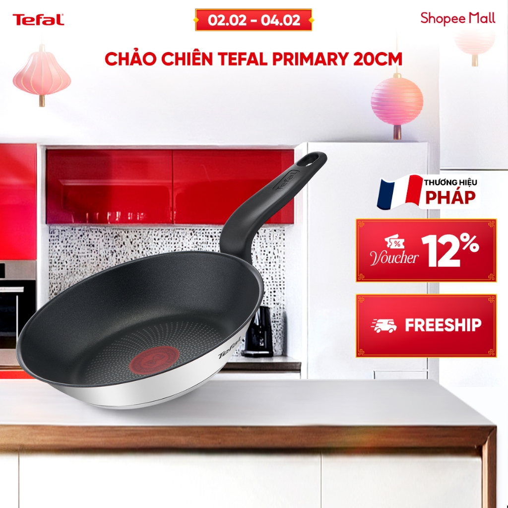 Chảo chiên inox chống dính đáy từ Tefal Primary 20cm