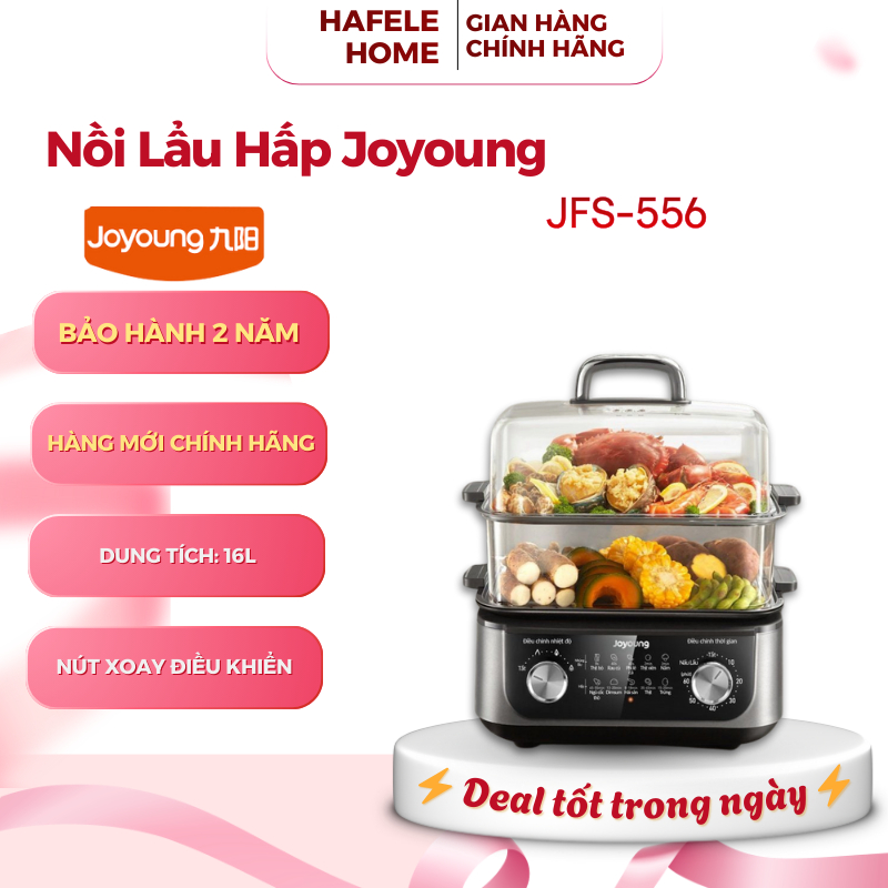 Nồi Lẩu Hấp Đa Năng Joyoung JFS-556 – Công Suất 1600W – Tay Cầm Chống Bỏng – EEH