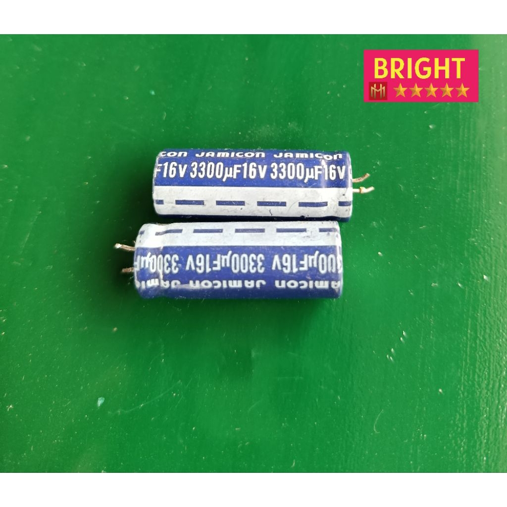 10 tụ điện nhật 16V 3300UF tháo máy còn mới 95%