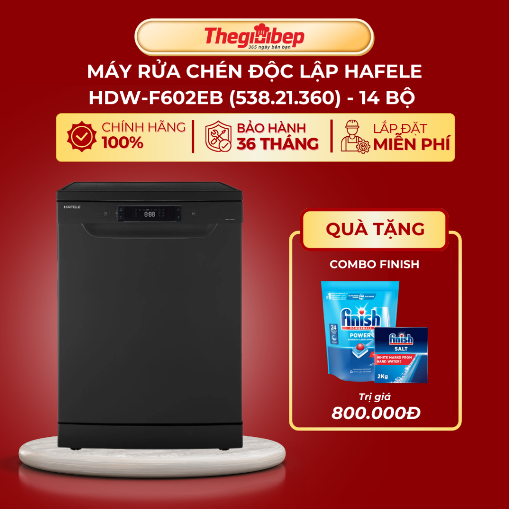 Máy rửa chén độc lập Hafele HDW-F602EB (538.21.360)