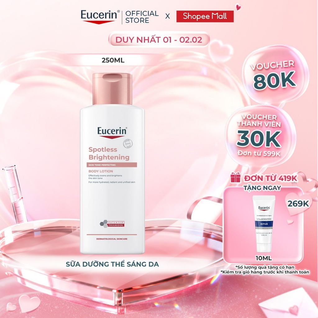 Sữa dưỡng thể sáng da Eucerin Spotless Brightening Body Lotion 250ml