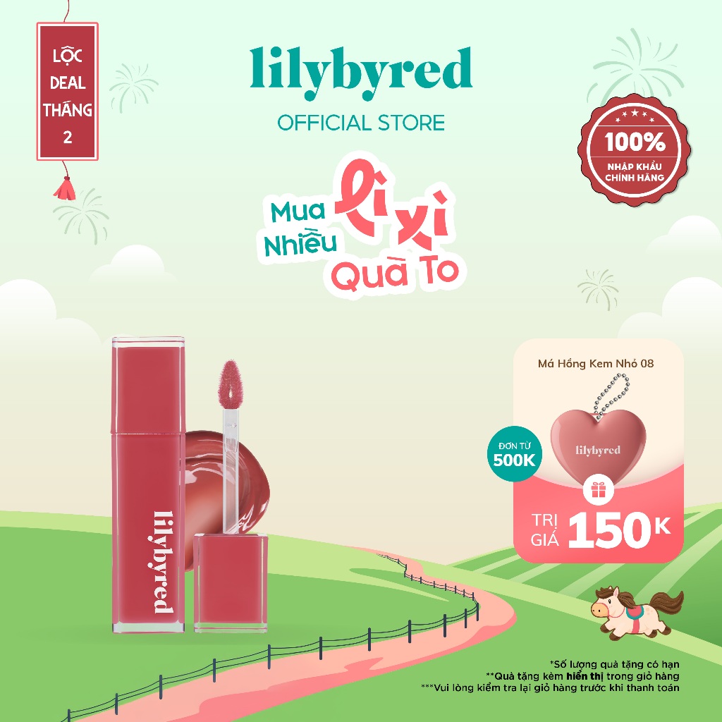 [TẾT 2026] Son Kem Bóng Lì Lilybyred Bloody Liar Coating Tint 4g