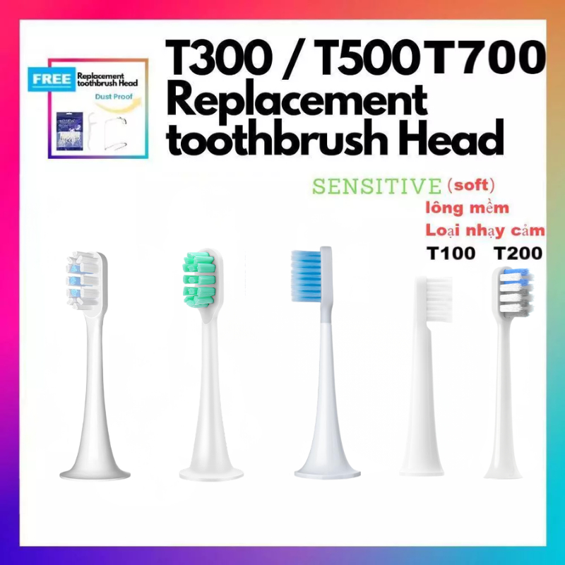 【Toothbrush heads】MBS301 MBS302 MES604 For XIAOMI MAJIA Electric Toothbrush T100 T200 T300 T500