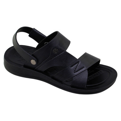 Sandal đế bằng nam Bita's SUM.114 (Đen + Nâu + Vàng bò)