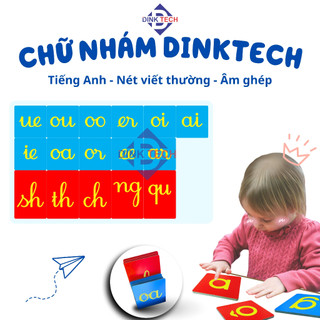 Bộ chữ nhám tiếng Anh Dinktech (Montessori Sandpaper Letters)