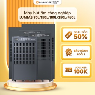 Máy hút ẩm công nghiệp Lumias 90L/150L/180L/250L/480L - Hẹn giờ 24h - Điều khiển cảm ứng - BH 24 Tháng