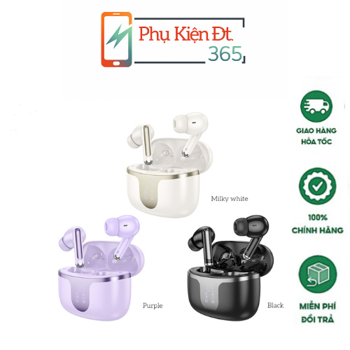TAI NGHE BLUETOOTH HOCO EQ10 PLUS TRUE WIRELESS – CHỐNG ỒN ANC & ENC, ÂM THANH CHẤT LƯỢNG CAO