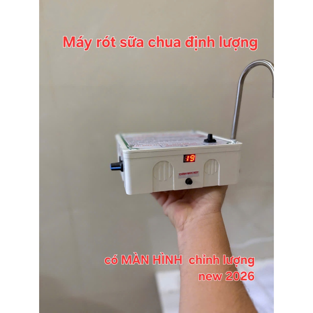 [New 2026 – Chỉnh Định Lượng Trên Màn Hình] Máy Rót Sữa Chua, Bánh Flan, Panna Cotta | Miễn Phí Ship