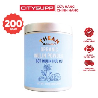 Bột Inulin Hữu Cơ The An Organics (200G) Tăng Cường Tiêu Hóa, Giàu Tinh Bột và Chất Xơ
