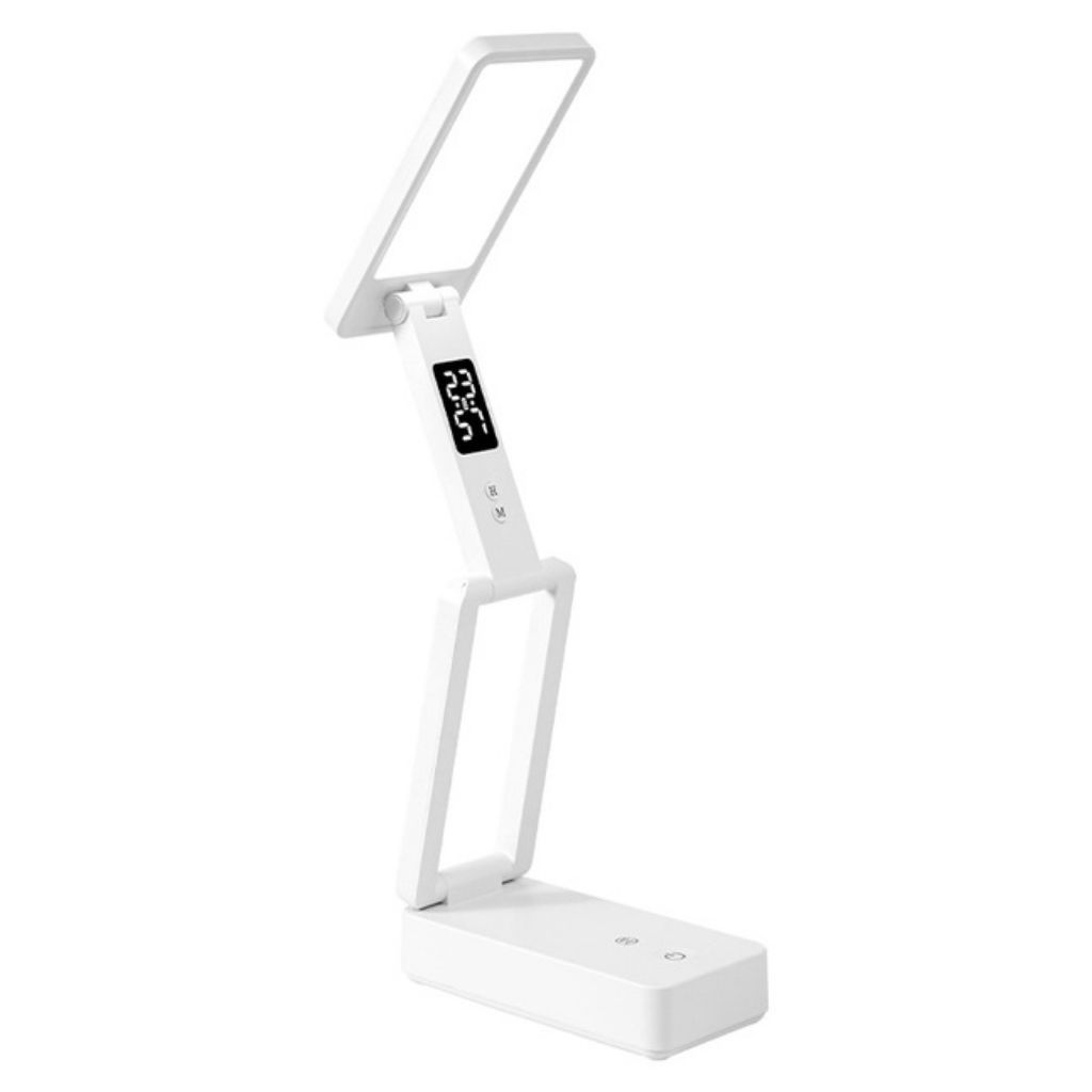 Đèn Học Để Bàn Gấp Gọn Tích Hợp Đồng Hồ Cùng Chức Năng Như Sạc Dự Phòng, Đèn học Đa Năng Chống Cận 3 màu tăng giảm độ... | BigBuy360 - bigbuy360.vn