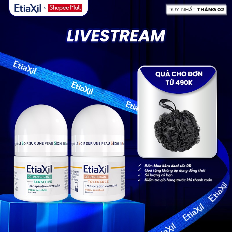 [ETIAXIL] Lăn Khử Mùi Và Ngăn Mồ Hôi Chuyên Sâu Etiaxil 15ml