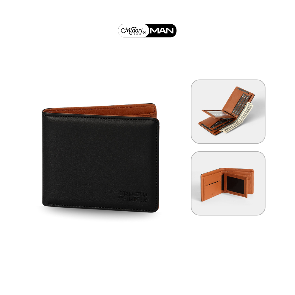 Ví Da PU Ngang Monogram MAVO Cầm Tay Nam Nữ Bóp Đựng Tiền Thẻ Nhiều Ngăn | MIDORI FOR MAN