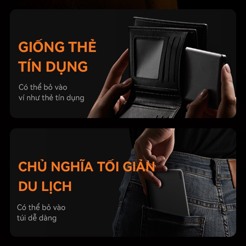 【Bảo hành hai năm】UNEED Cục Sạc Dự Phòng Mini 12000/6000mAh Sạc Không Dây 20W,‍sạc nhanh PD22.5W Siêu Mỏng 0.65cm | BigBuy360 - bigbuy360.vn