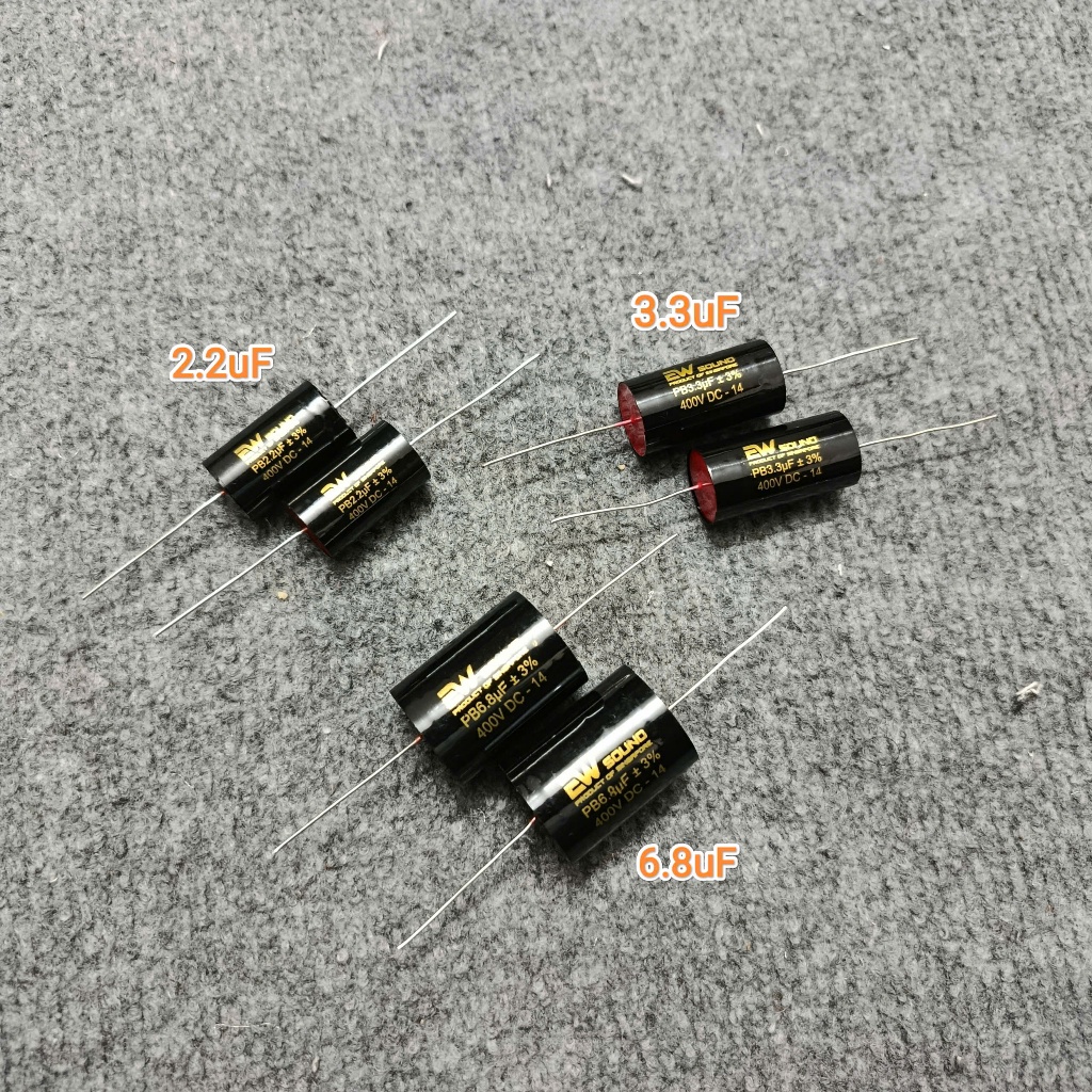 Tụ Audio, Audiophiler Phân Tần Loa EW Sound 400V 2.2uF 3.3uF 6.8uF Chất Lượng Cao