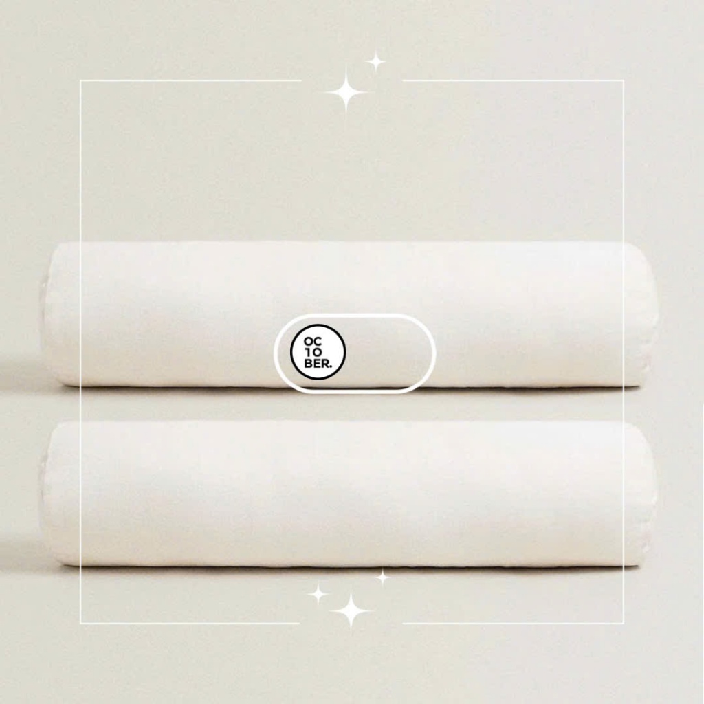 Ruột Gối Ôm Lông Vũ Premium Cao Cấp OCTOBER BEDDING size 38x105 cm Êm Dịu Ngủ Ngon