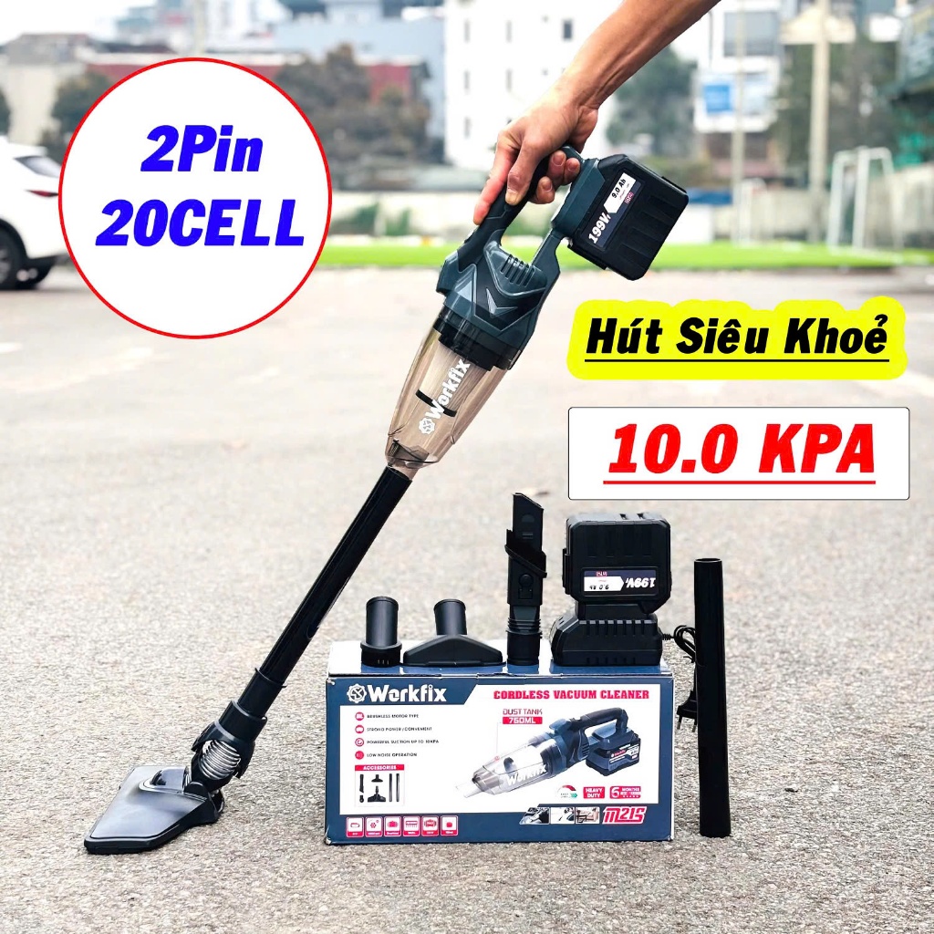 Máy Hút Bụi Gia Đình WORKFIX WF-VC01BL