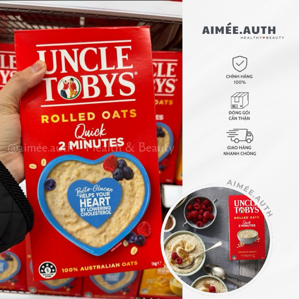 Yến mạch UNCLE TOBYS ÚC - Hộp 500G & 1KG