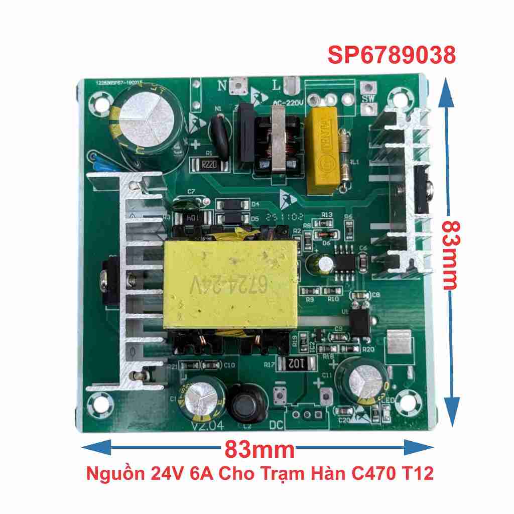 Nguồn 24V 6A Cho Trạm Hàn C470 T12