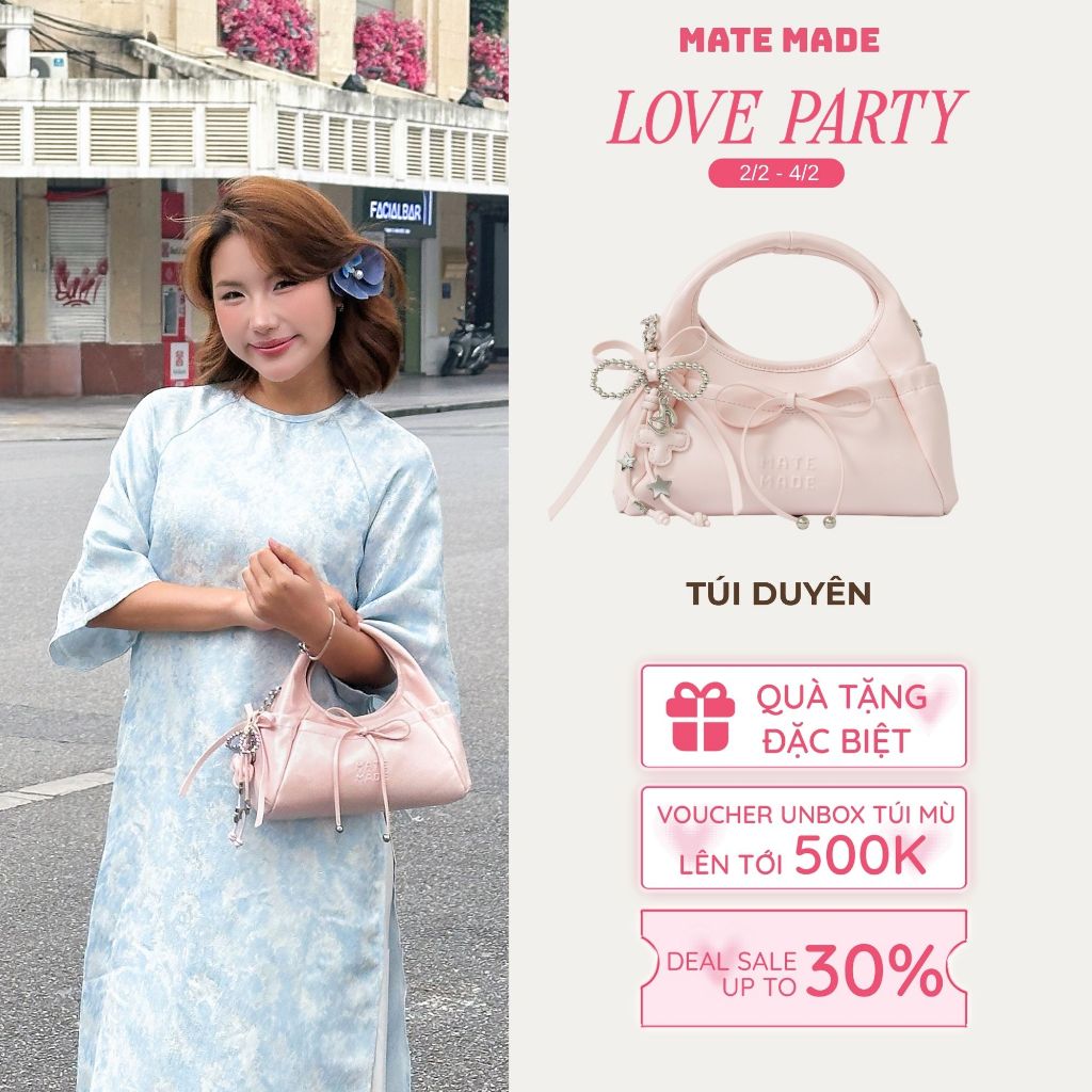 [BST TẾT] Túi Xách Tay Nữ Duyên MATE MADE  Size 25 - BST TẾT 2026 - Túi Nữ Tính