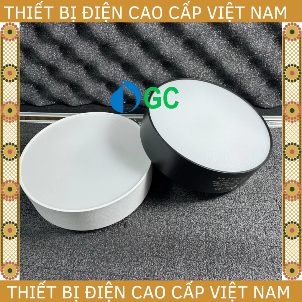 [GC] Đèn ống bơ ốp trần siêu mỏng 16W siêu mỏng D113x31mm nhôm cao cấp, GC LED METIS mã GC-B02 (TQM)