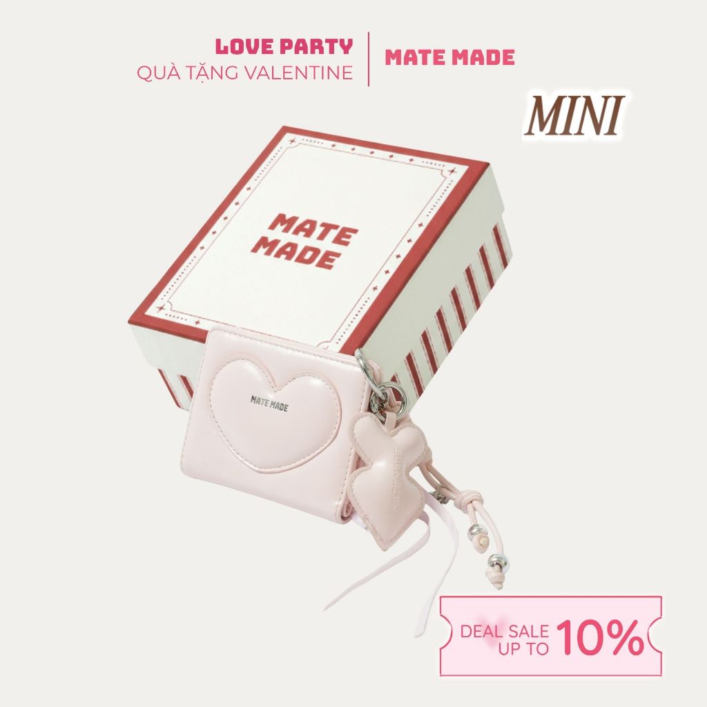 [COMBO QUÀ CHRISTMAS] MATE MADE Mini Gift Box - Ví + Charm + Sticker