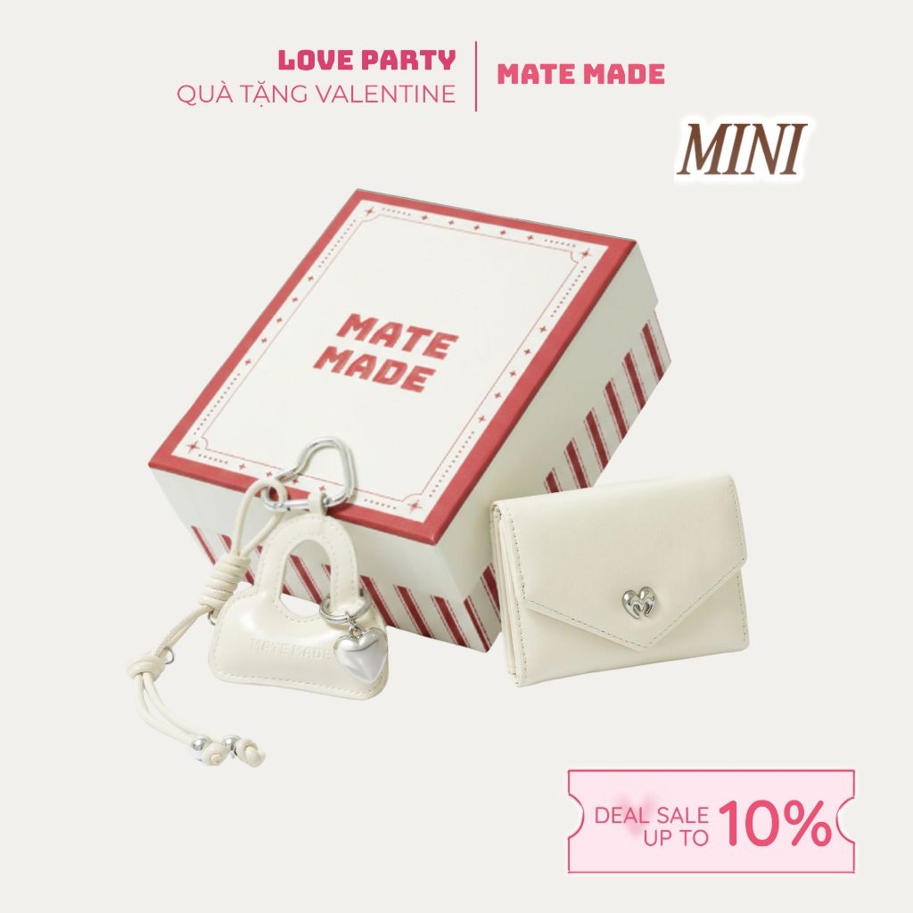 [COMBO QUÀ] MATE MADE Mini Gift Box - Ví Letter + Charm Mini Bag + Sticker