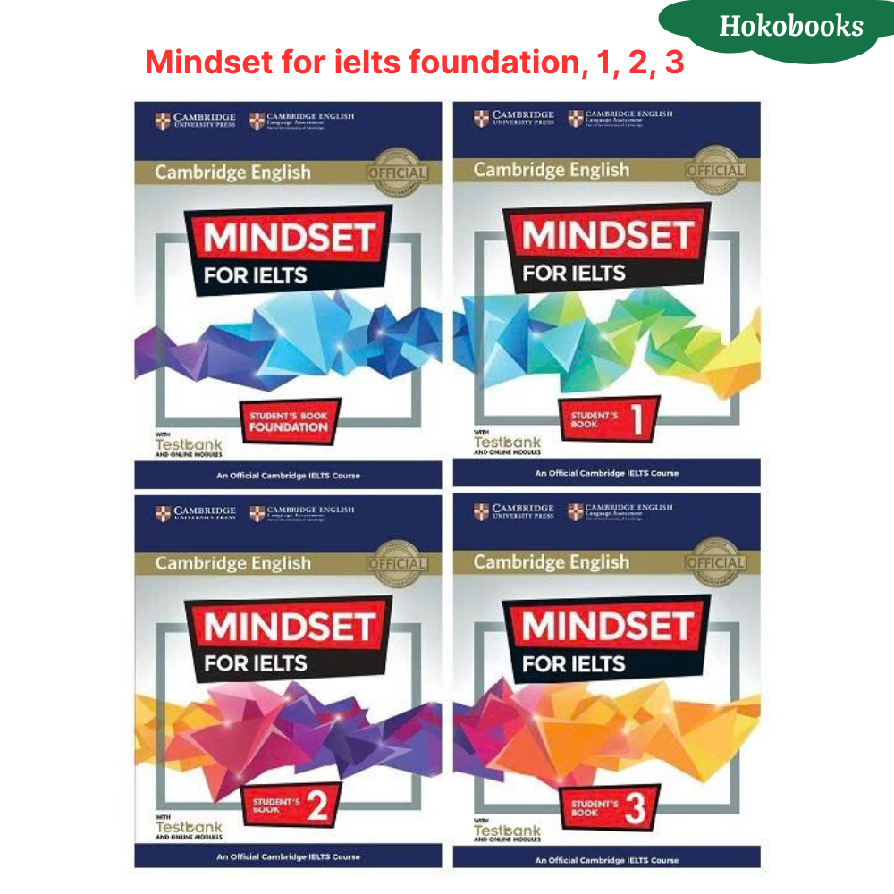 Sách - Mindset For IELTS - Level foundation,1,2,3 - Bản in laser đẹp tặng file nghe