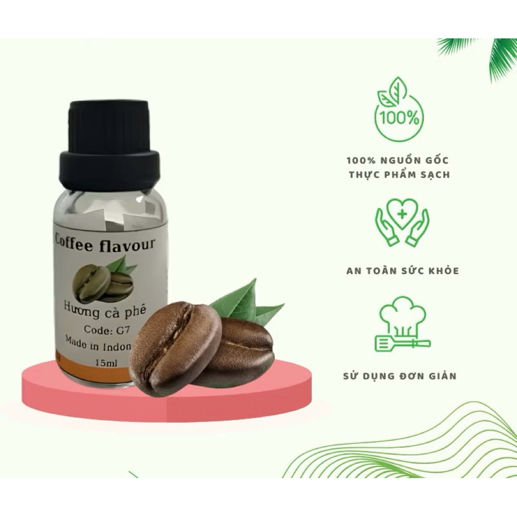 Hương cà phê G7 (Chuẩn hương vị cà phê G7) - Hương liệu thực phẩm an toàn, chất lượng
