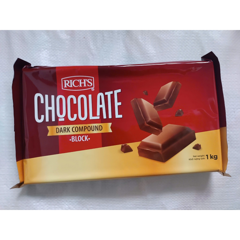 (CHỈ SHIP MIỀN BẮC) Socola Rich’s compound chocolate thanh 1kg