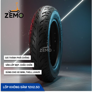 Lốp 12x2.50 không săm cho các dòng xe diện mini, theli, lihaze