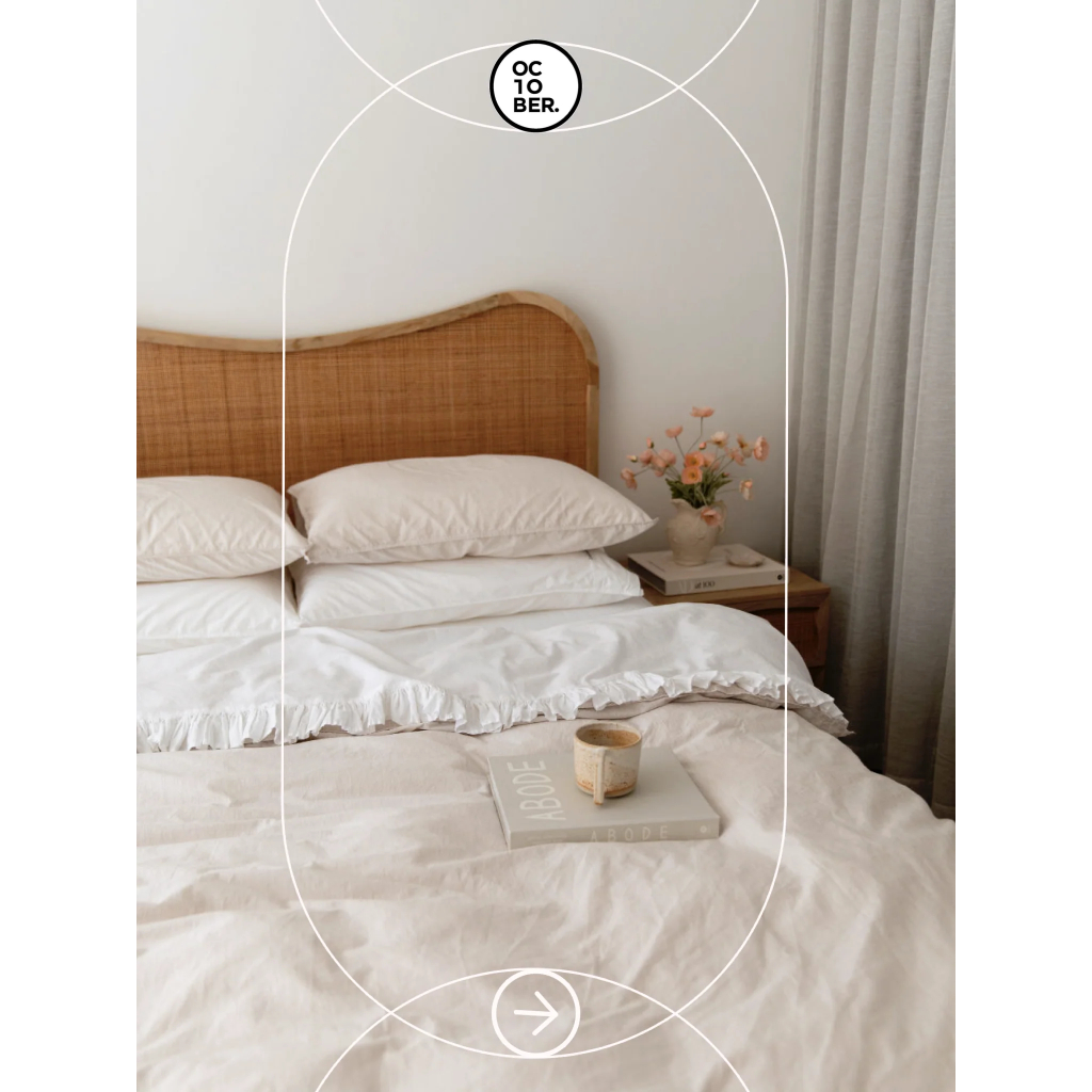 Vỏ Chăn Lồng được Ruột Cotton Organic OCTOBER BEDDING size 200x220 Thấm hút tốt Thoáng mát Cao Cấp M