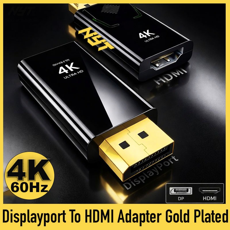 Đầu Chuyển DP To HDMI Hỗ Trợ Full 4K Jack Mạ Vàng Chống Oxy Hóa NYT
