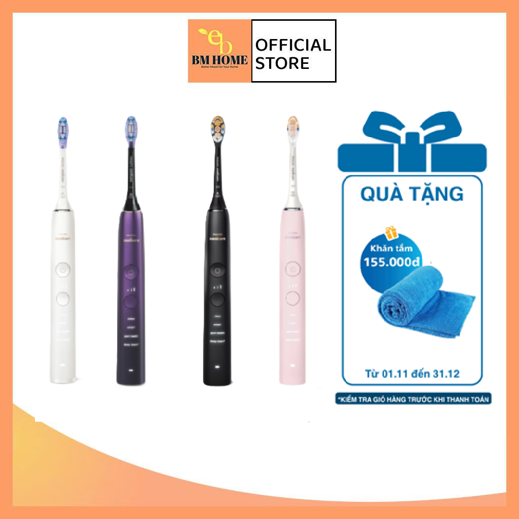 Bàn chải điện cao cấp Philips HX9911/73 - HX9911/74 - HX9914/75 - HX9914/76 - Hàng chính hãng bảo hà