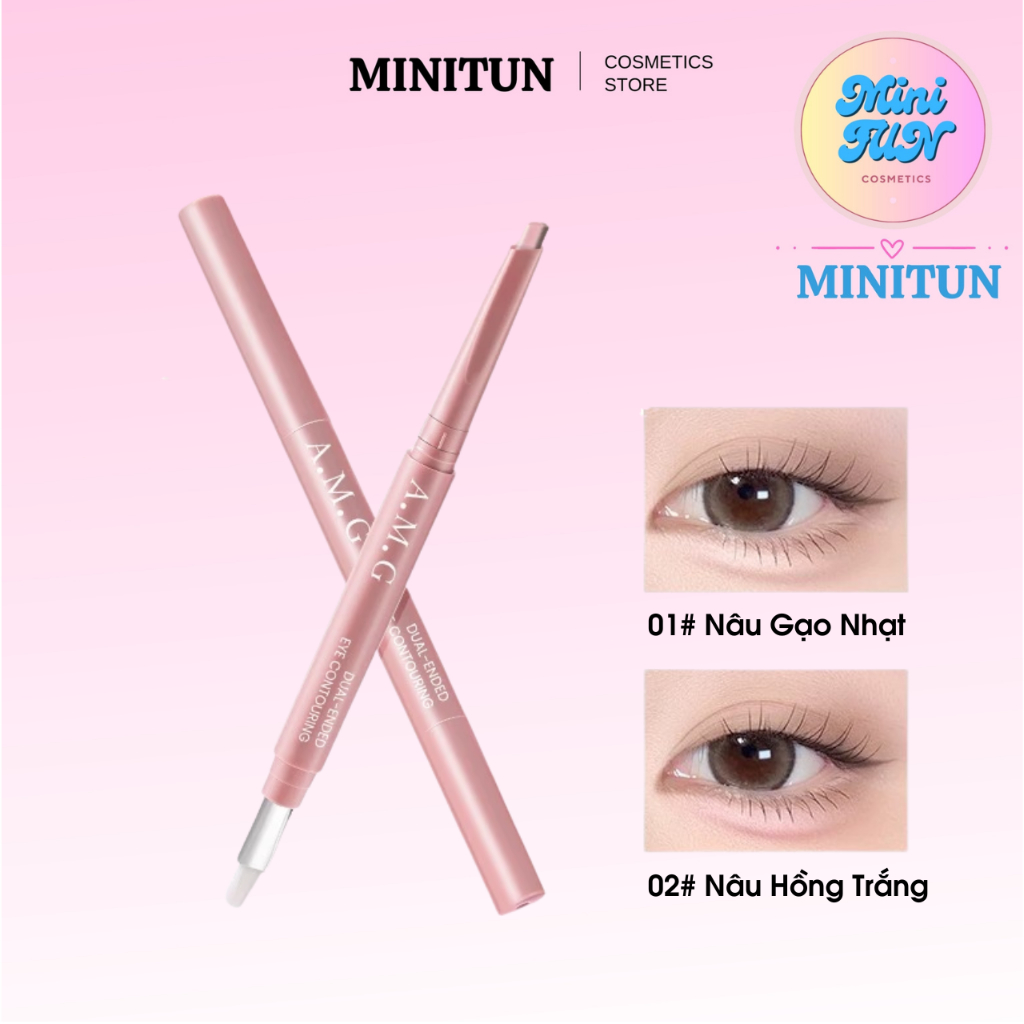 Bút Kẻ Bọng Mắt 2 Đầu AMG Tạo Bọng Mắt Cười Bắt Sáng Tự Nhiên Dễ Sử Dụng – MiniTun